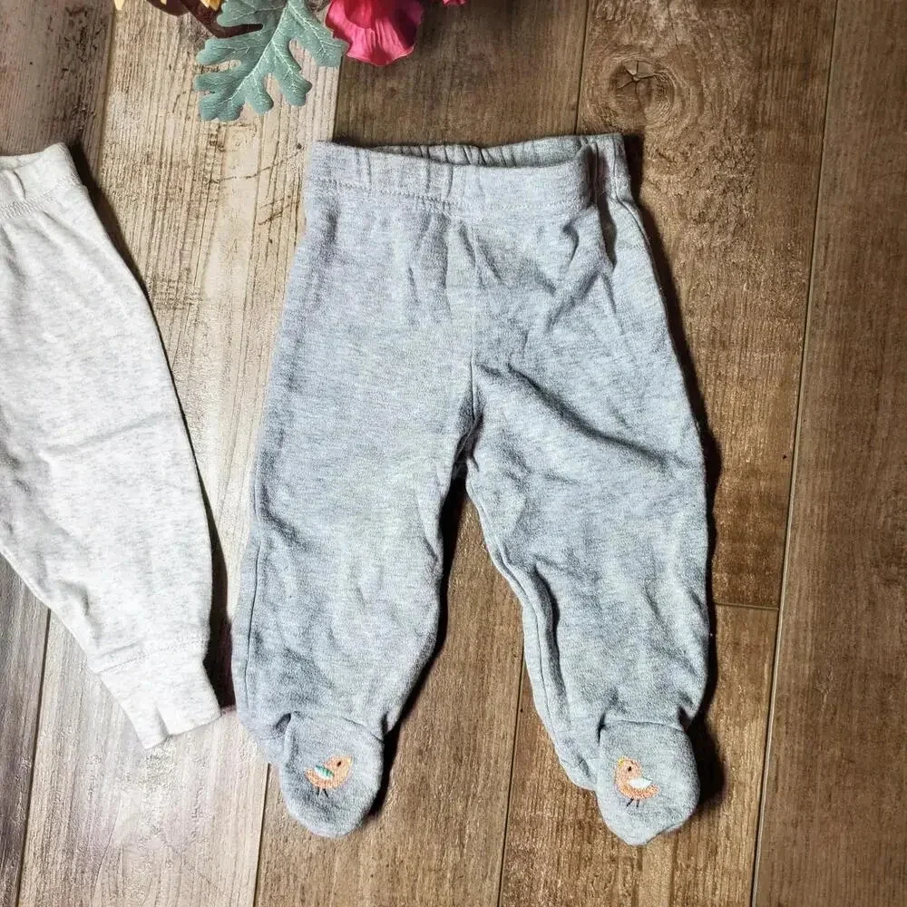 Carter's and Chick Pea Unisex Baby Pants Bundle Size 3-6 Months